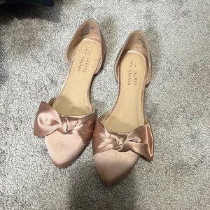 Rose gold flats